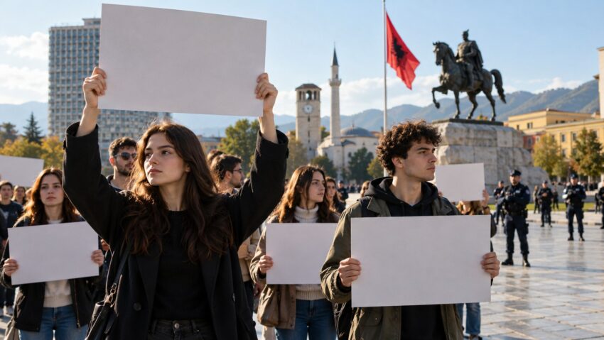 Protestele studenților din Tirana s-au încheiat cu intervenția poliției și arestări
