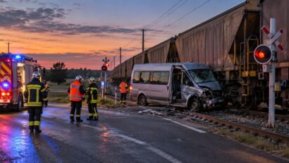 Accident la terminalul francez al Eurotunelului: 19 răniți după coliziunea unui microbuz cu un tren