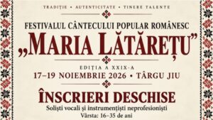 Târgu Jiu: Se reia Festivalul „Maria Lătărețu”