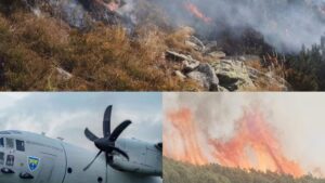 Gorj/Misiune aeriană de urgență. Armata Română a trimis un avion Spartan