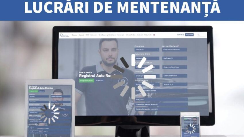 Sâmbătă, lucrări de mentenanță la Registrul Auto Român