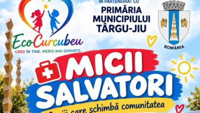 Târgu Jiu: „Micii salvatori – Copiii care schimbă comunitatea”, o inițiativă dedicată educației, siguranței, sportului și implicării comunitare.