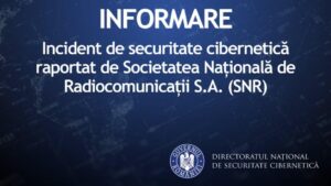 Incident de securitate informatică la Societatea Națională de Radiocomunicații