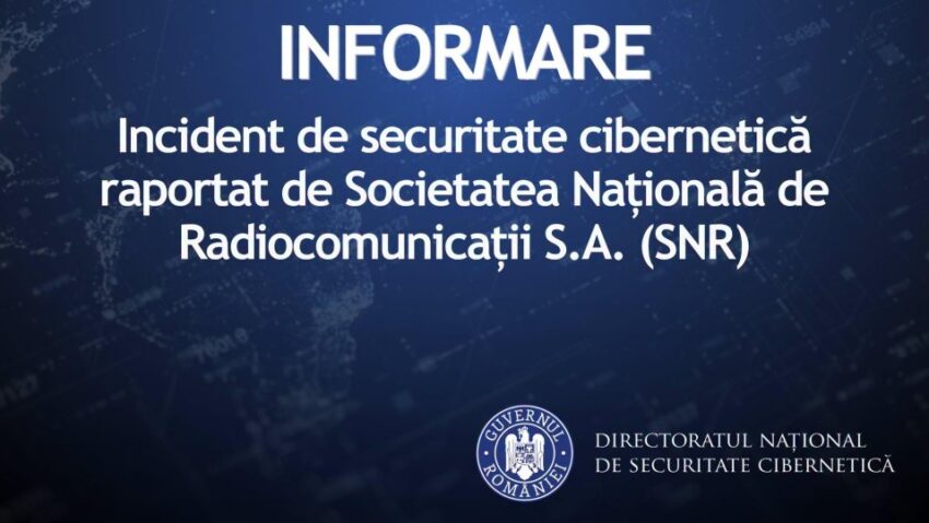Incident de securitate informatică la Societatea Națională de Radiocomunicații