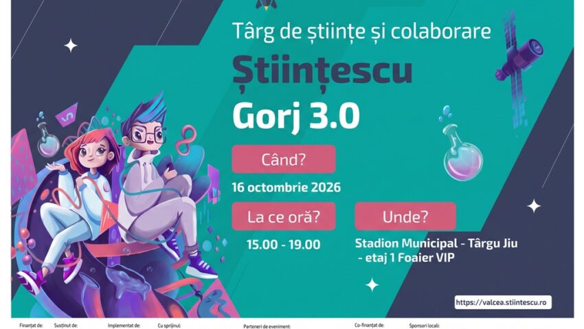Gorj: Târgul de Științe și Colaborare – Fondul Științescu, la Târgu Jiu