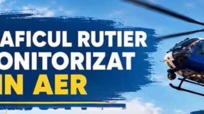 Gorj: Monitorizare aeriană a traficului Rutier